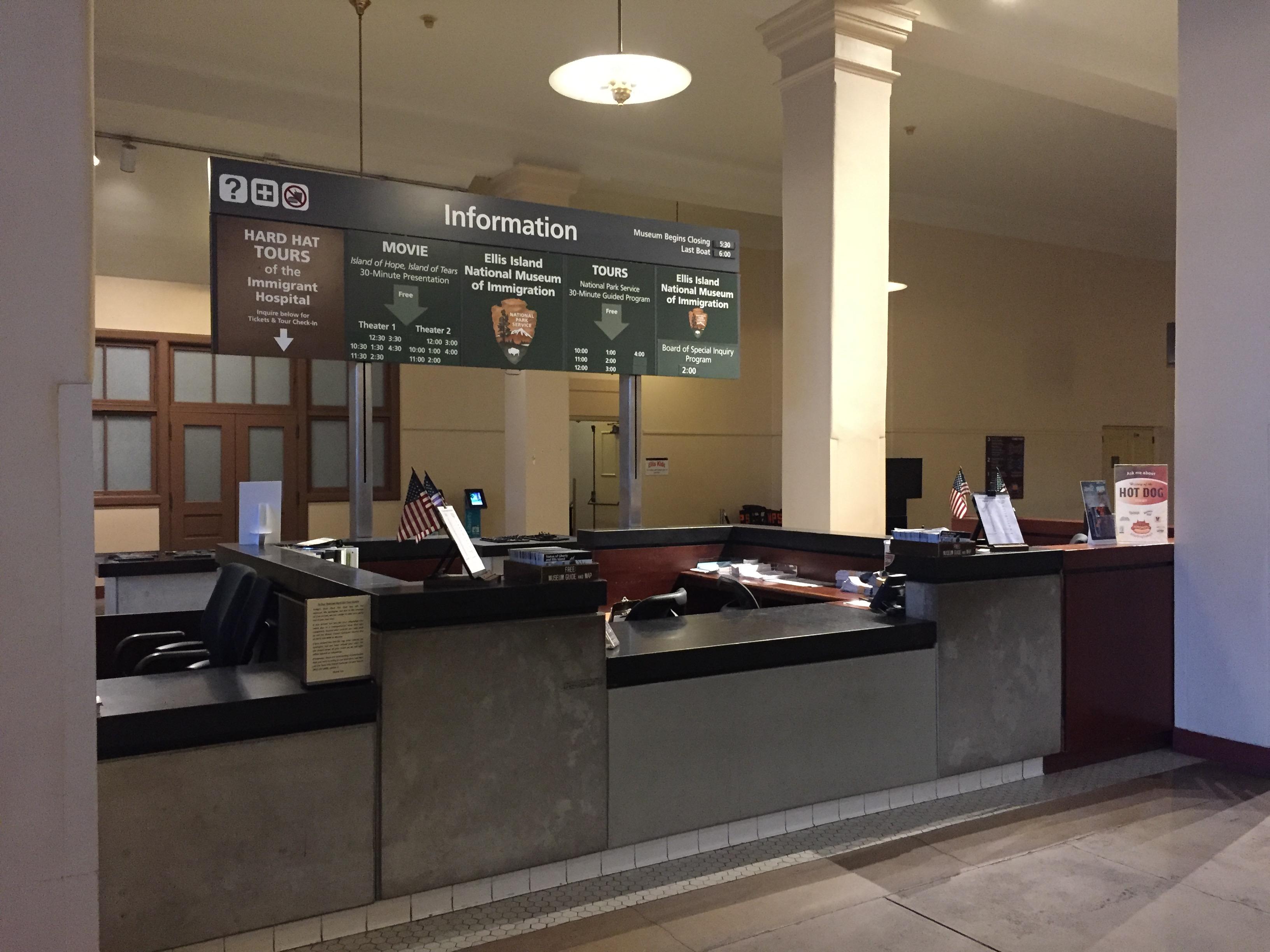 Ellis Island Information Desk photo