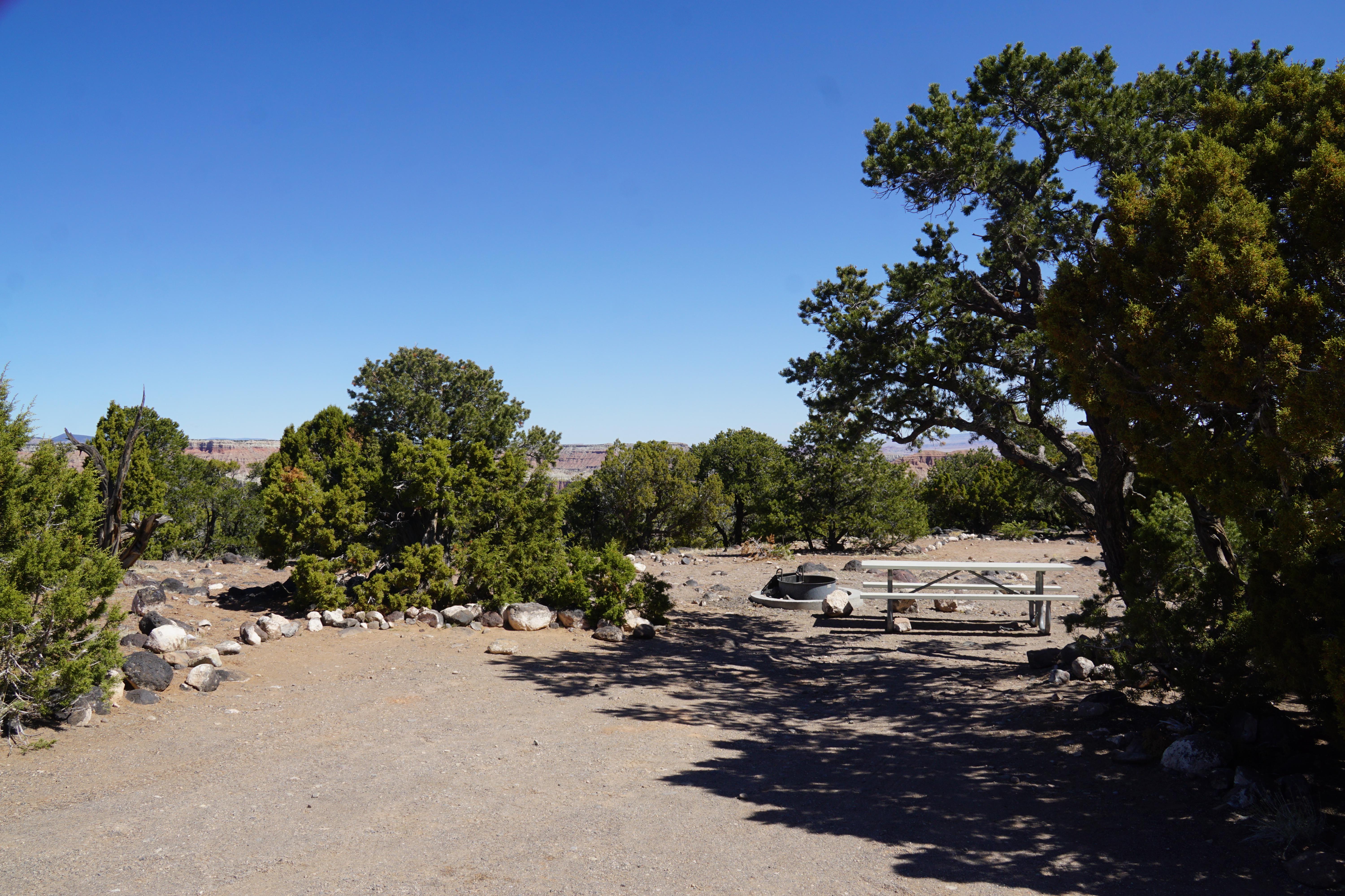 Primitive campsites at Cathedral Campground photo